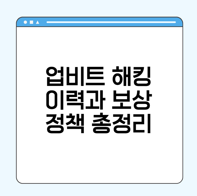 업비트 해킹 보상 정책